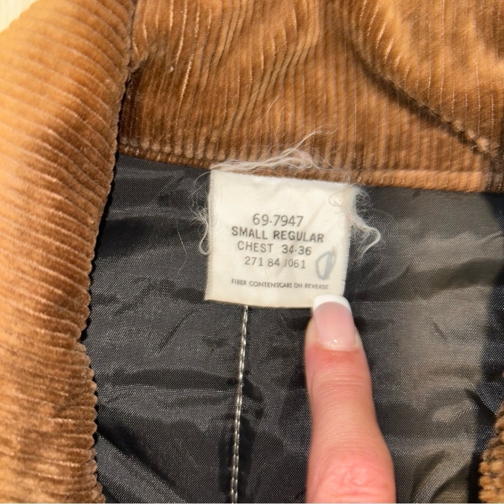 Cabela's 80s VTG Brown and Tan Camouflage Field Jacket - Picture 4 of 9
